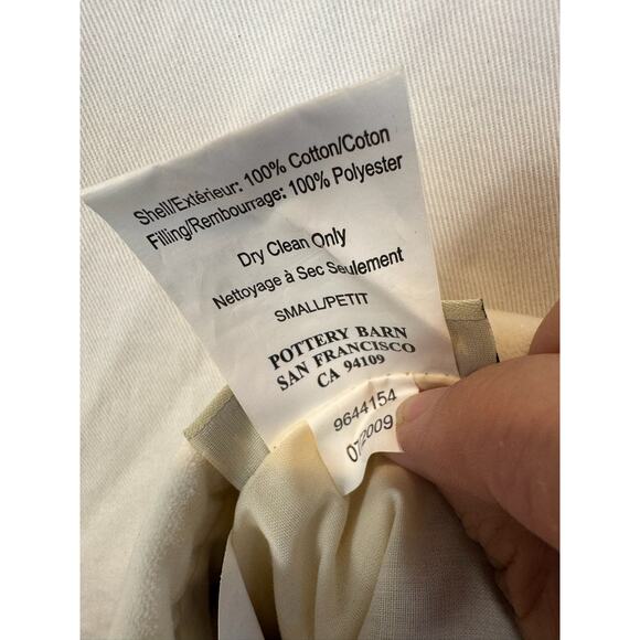 Pottery Barn Classic Velvet Christmas Elf Stocking "Dad" Red Ivory Small - Picture 4 of 4